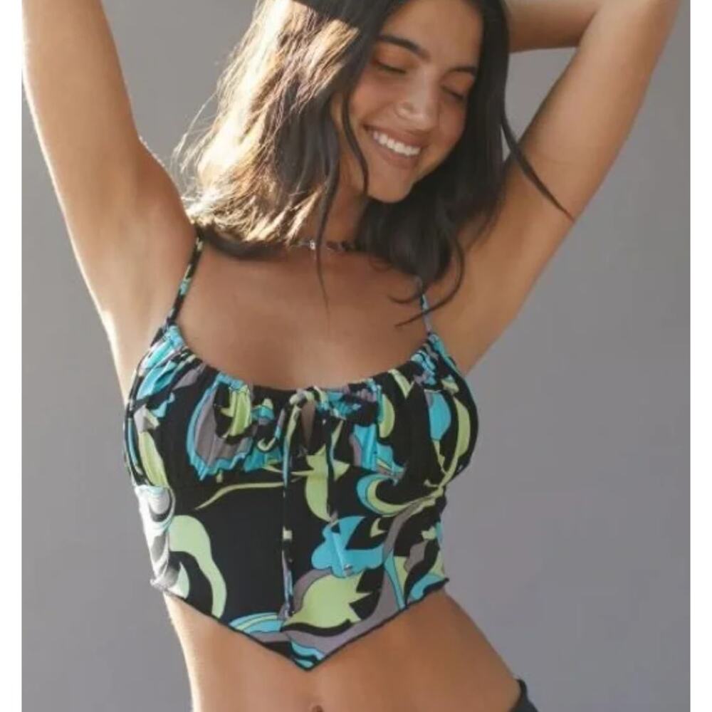 Urban Outfitters Capri Hanky Hem Tank Size Small Party Festival 70's